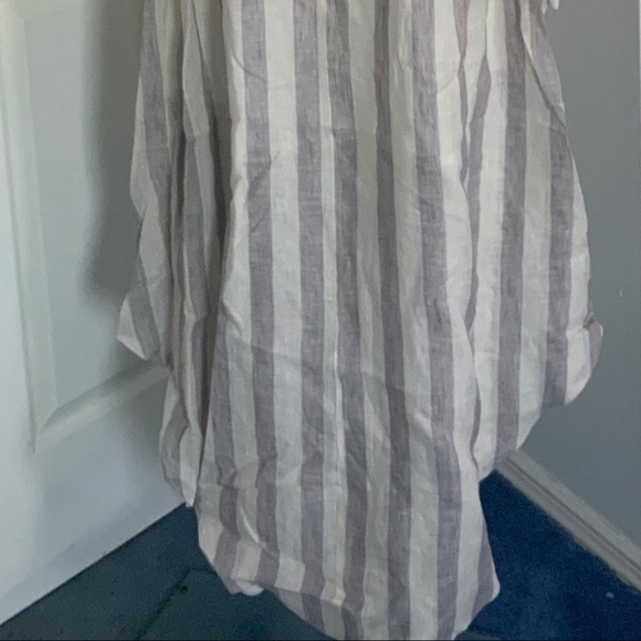 Striped High Low Linen Dress (see photos) - Picture 9 of 15